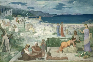 Die griechische Kolonie, Marseille, 1869